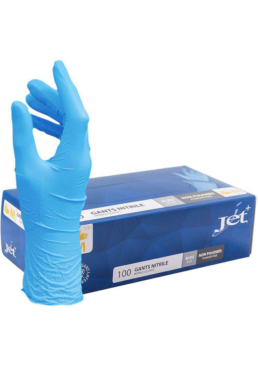 Gants nitrile non poudrés x100