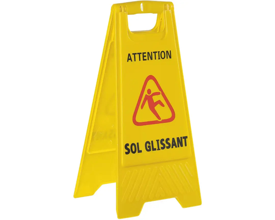 Panneau sol glissant
